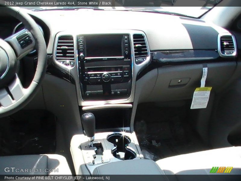 Stone White / Black 2012 Jeep Grand Cherokee Laredo 4x4