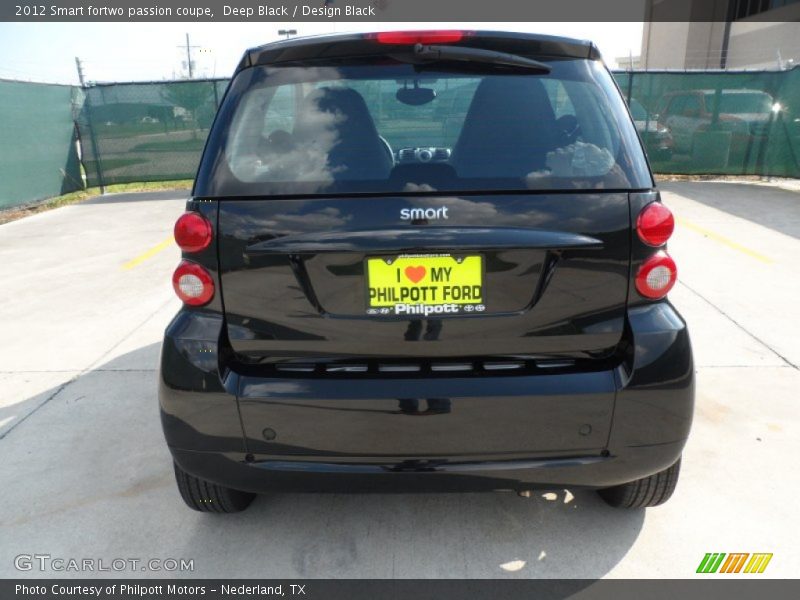 Deep Black / Design Black 2012 Smart fortwo passion coupe