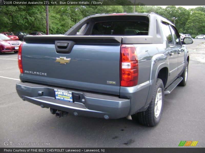 Blue Granite Metallic / Ebony 2008 Chevrolet Avalanche Z71 4x4