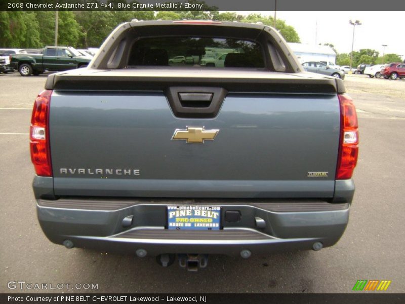 Blue Granite Metallic / Ebony 2008 Chevrolet Avalanche Z71 4x4