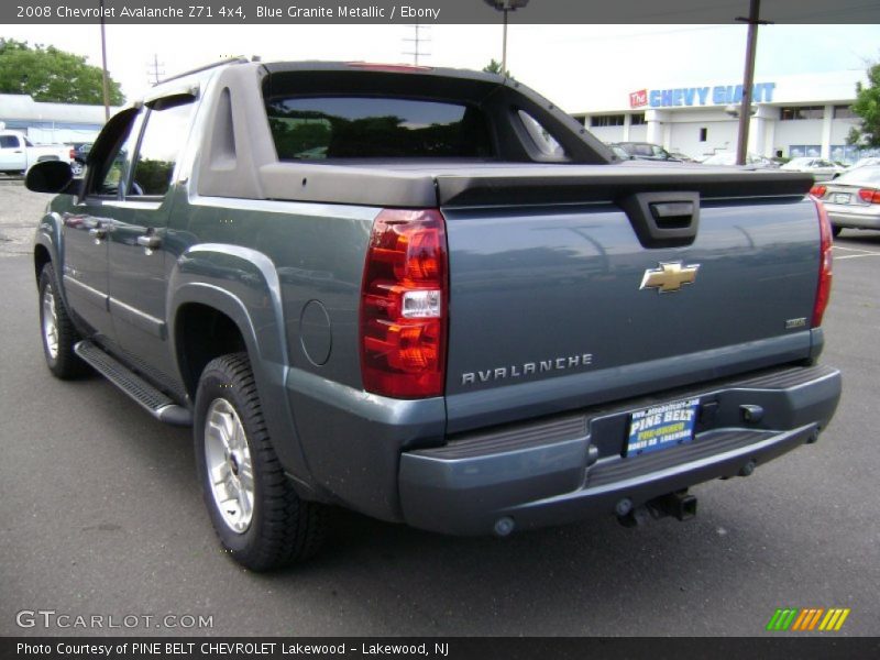 Blue Granite Metallic / Ebony 2008 Chevrolet Avalanche Z71 4x4
