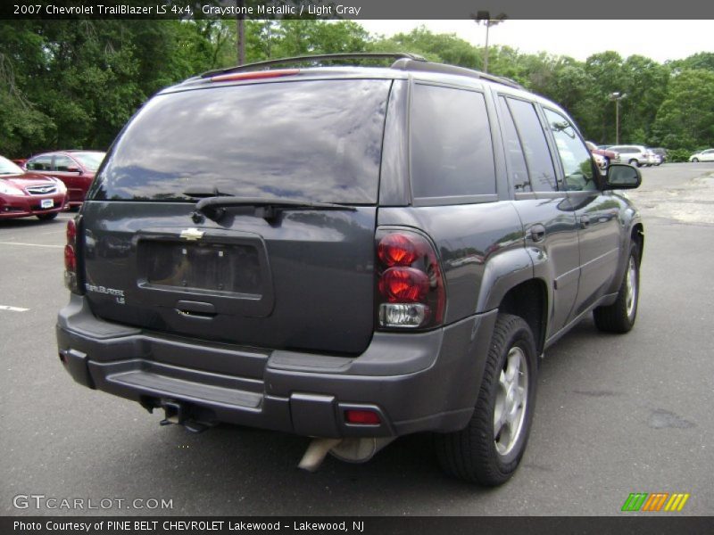 Graystone Metallic / Light Gray 2007 Chevrolet TrailBlazer LS 4x4