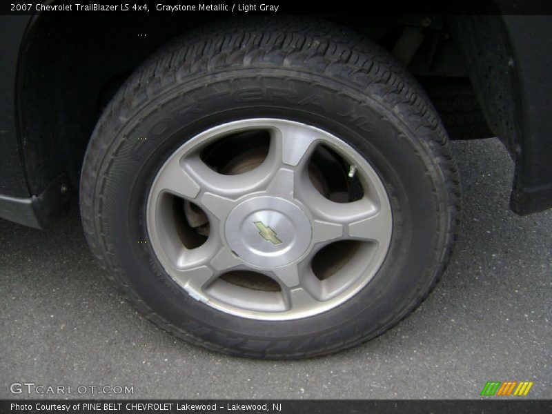 Graystone Metallic / Light Gray 2007 Chevrolet TrailBlazer LS 4x4