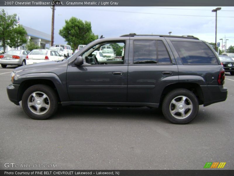 Graystone Metallic / Light Gray 2007 Chevrolet TrailBlazer LS 4x4