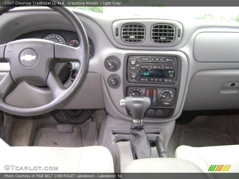 Graystone Metallic / Light Gray 2007 Chevrolet TrailBlazer LS 4x4