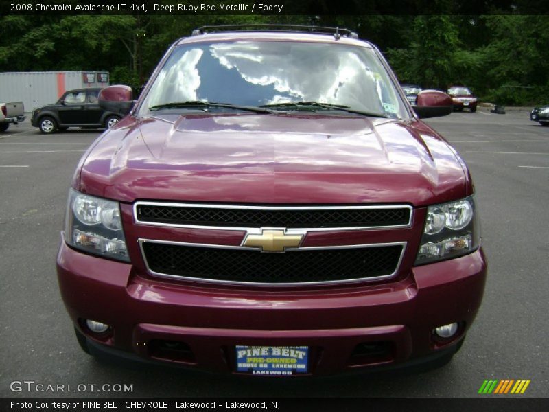 Deep Ruby Red Metallic / Ebony 2008 Chevrolet Avalanche LT 4x4