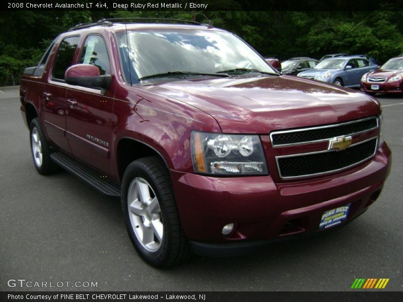 Deep Ruby Red Metallic / Ebony 2008 Chevrolet Avalanche LT 4x4