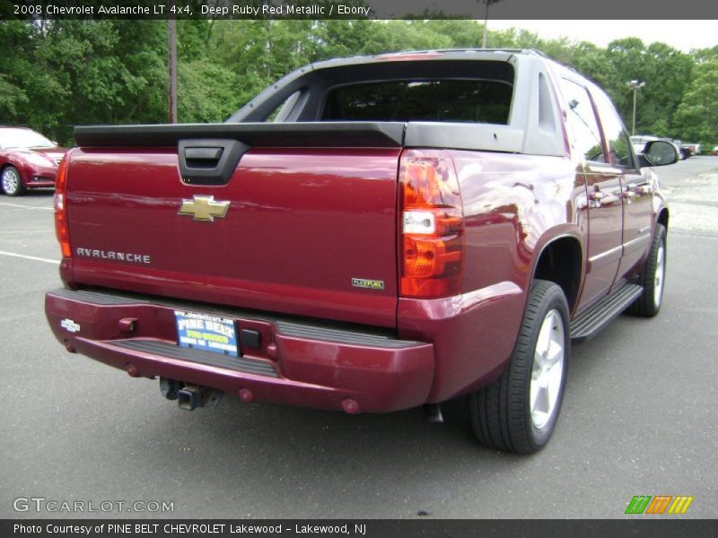 Deep Ruby Red Metallic / Ebony 2008 Chevrolet Avalanche LT 4x4