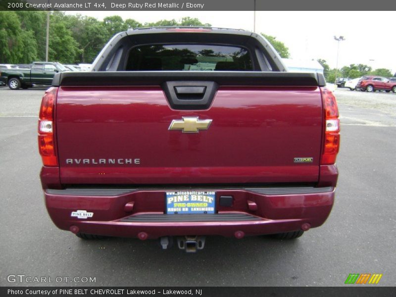 Deep Ruby Red Metallic / Ebony 2008 Chevrolet Avalanche LT 4x4