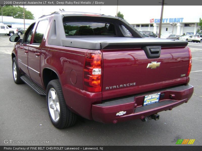 Deep Ruby Red Metallic / Ebony 2008 Chevrolet Avalanche LT 4x4