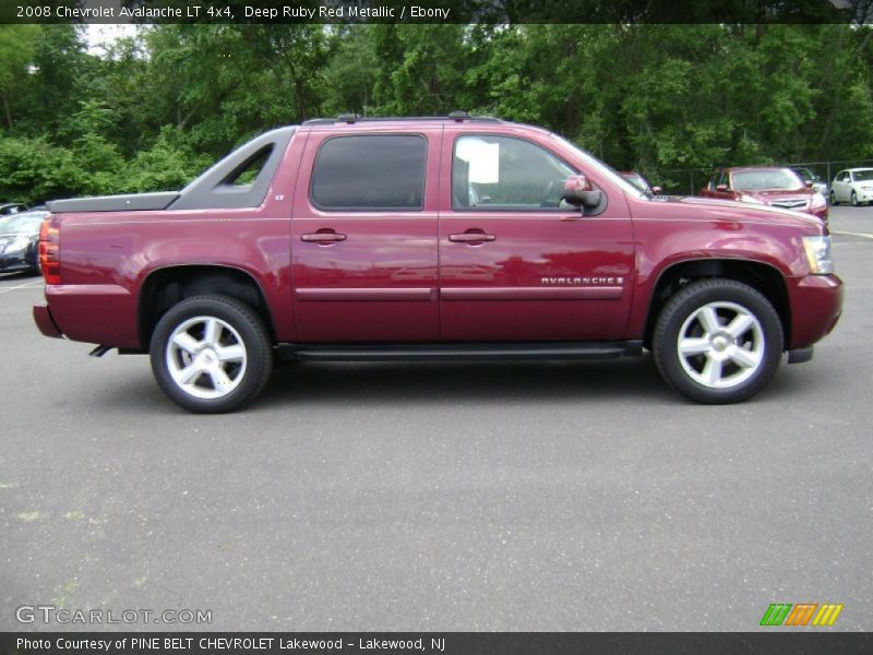 Deep Ruby Red Metallic / Ebony 2008 Chevrolet Avalanche LT 4x4