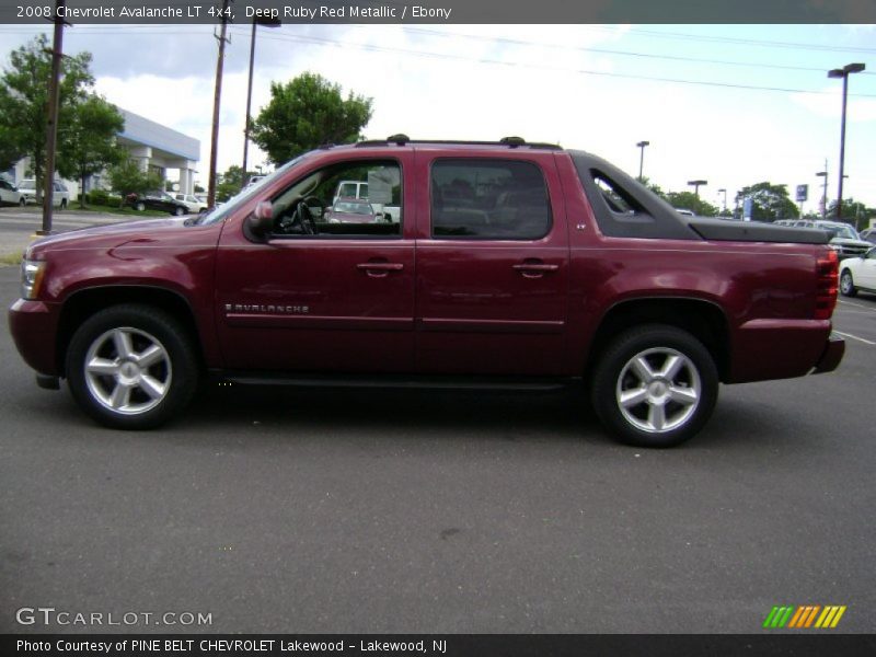 Deep Ruby Red Metallic / Ebony 2008 Chevrolet Avalanche LT 4x4