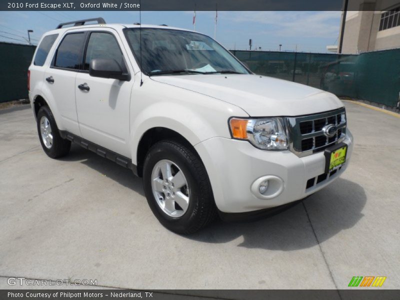 Oxford White / Stone 2010 Ford Escape XLT