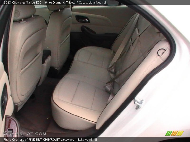 White Diamond Tricoat / Cocoa/Light Neutral 2013 Chevrolet Malibu ECO