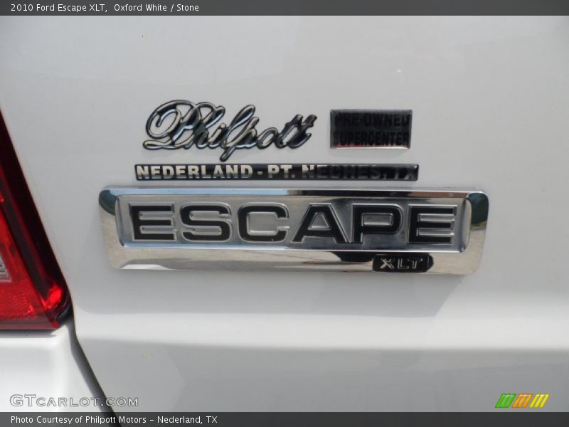 Oxford White / Stone 2010 Ford Escape XLT