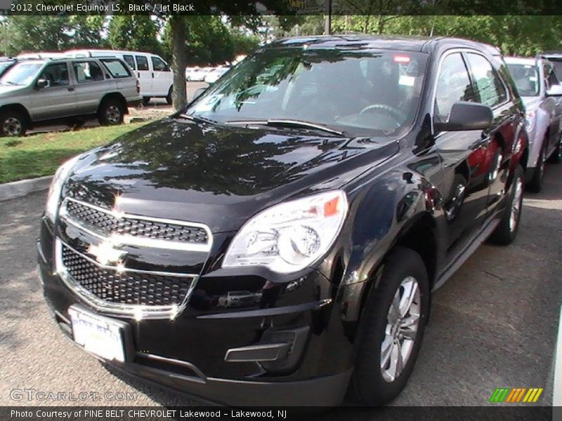 Black / Jet Black 2012 Chevrolet Equinox LS