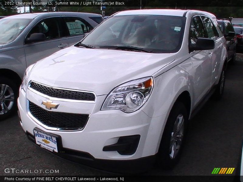 Summit White / Light Titanium/Jet Black 2012 Chevrolet Equinox LS