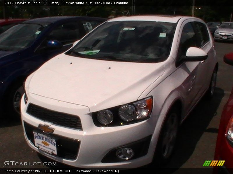 Summit White / Jet Black/Dark Titanium 2012 Chevrolet Sonic LTZ Hatch