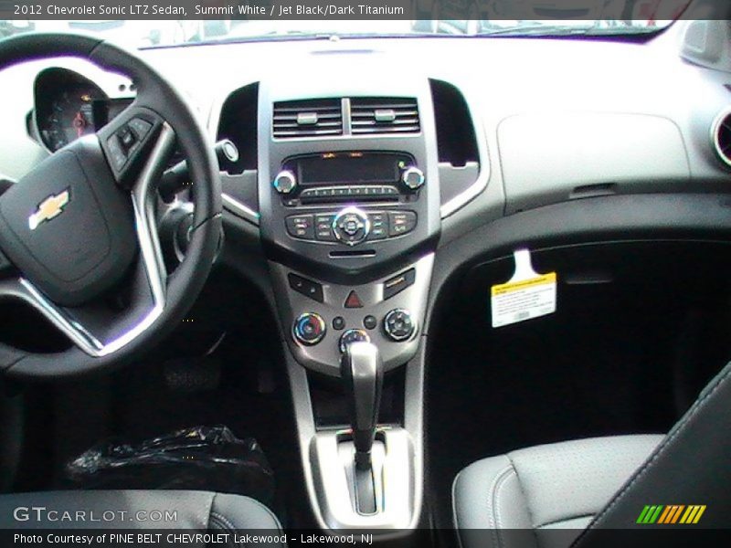 Summit White / Jet Black/Dark Titanium 2012 Chevrolet Sonic LTZ Sedan