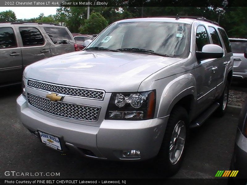 Silver Ice Metallic / Ebony 2012 Chevrolet Tahoe LT 4x4