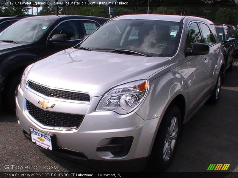 Silver Ice Metallic / Light Titanium/Jet Black 2012 Chevrolet Equinox LS