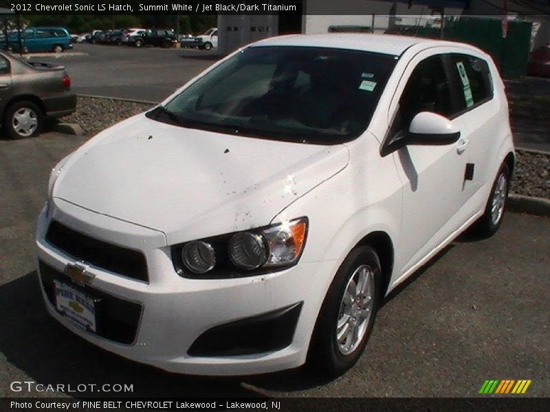 Summit White / Jet Black/Dark Titanium 2012 Chevrolet Sonic LS Hatch