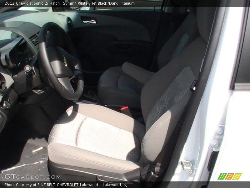 Summit White / Jet Black/Dark Titanium 2012 Chevrolet Sonic LS Hatch