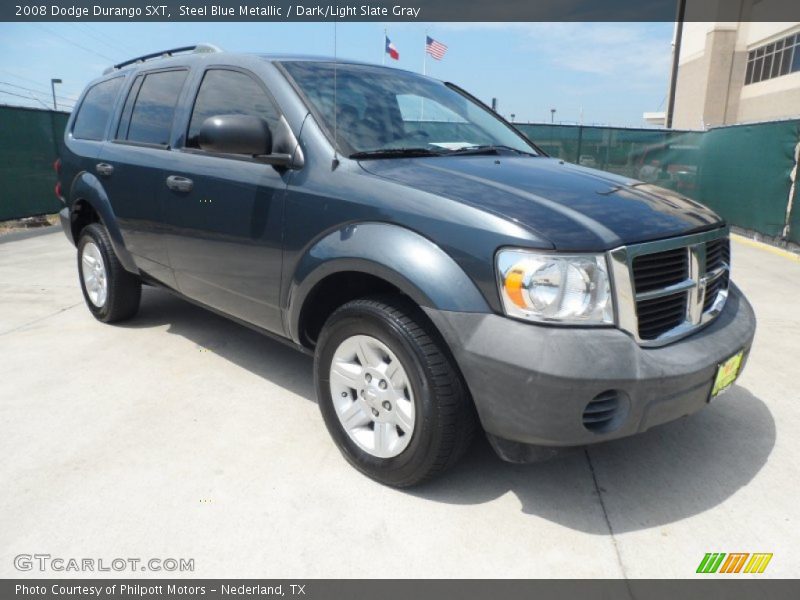 Steel Blue Metallic / Dark/Light Slate Gray 2008 Dodge Durango SXT