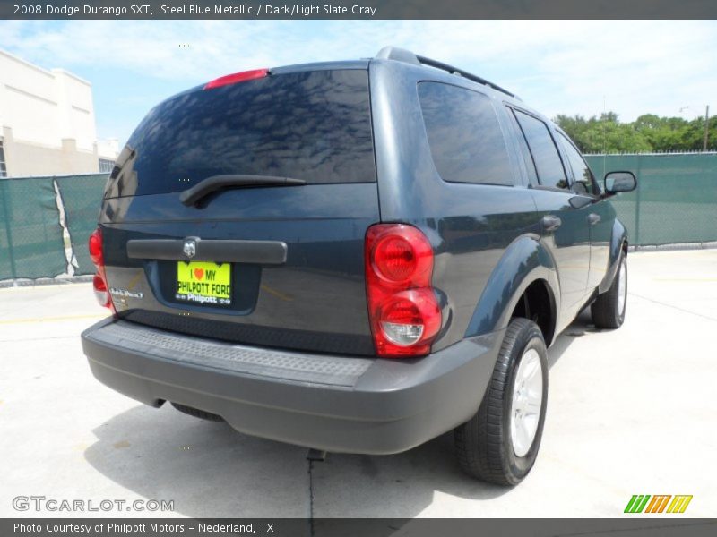 Steel Blue Metallic / Dark/Light Slate Gray 2008 Dodge Durango SXT