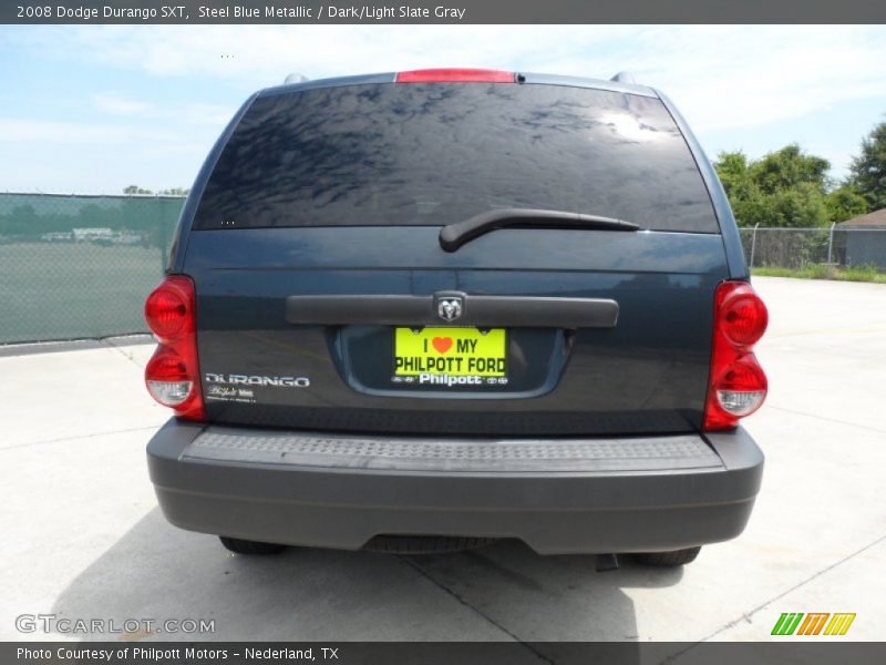 Steel Blue Metallic / Dark/Light Slate Gray 2008 Dodge Durango SXT