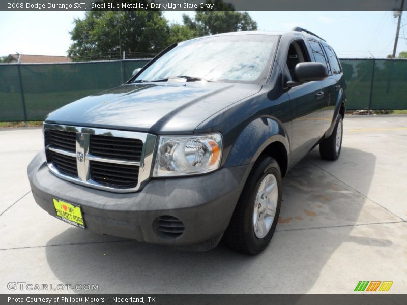 Steel Blue Metallic / Dark/Light Slate Gray 2008 Dodge Durango SXT