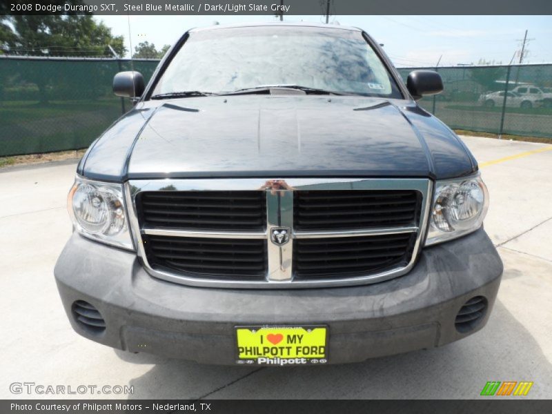 Steel Blue Metallic / Dark/Light Slate Gray 2008 Dodge Durango SXT