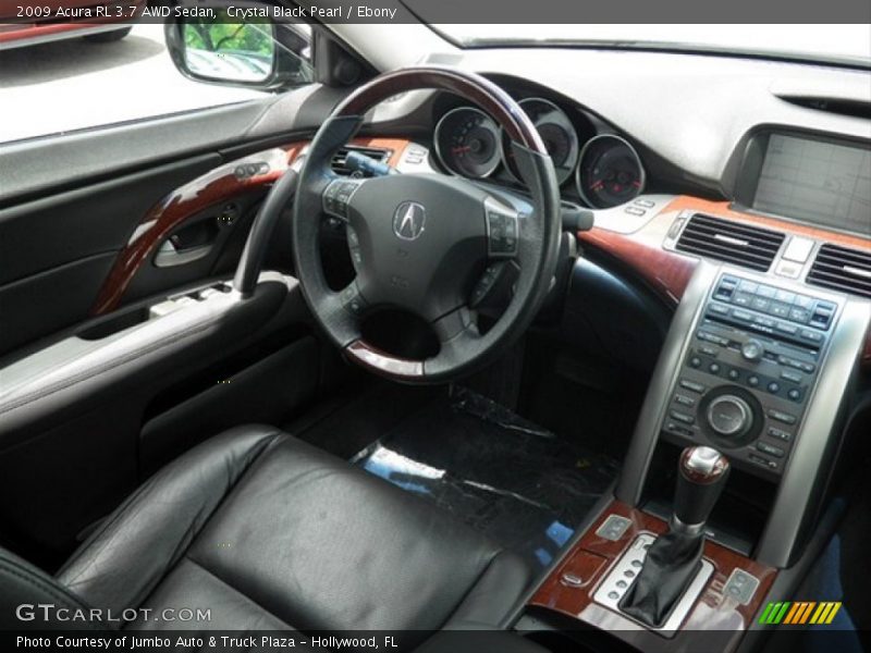 Crystal Black Pearl / Ebony 2009 Acura RL 3.7 AWD Sedan