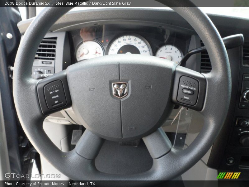 Steel Blue Metallic / Dark/Light Slate Gray 2008 Dodge Durango SXT
