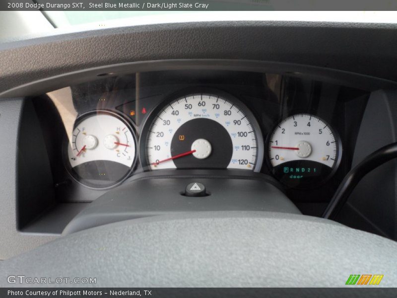Steel Blue Metallic / Dark/Light Slate Gray 2008 Dodge Durango SXT