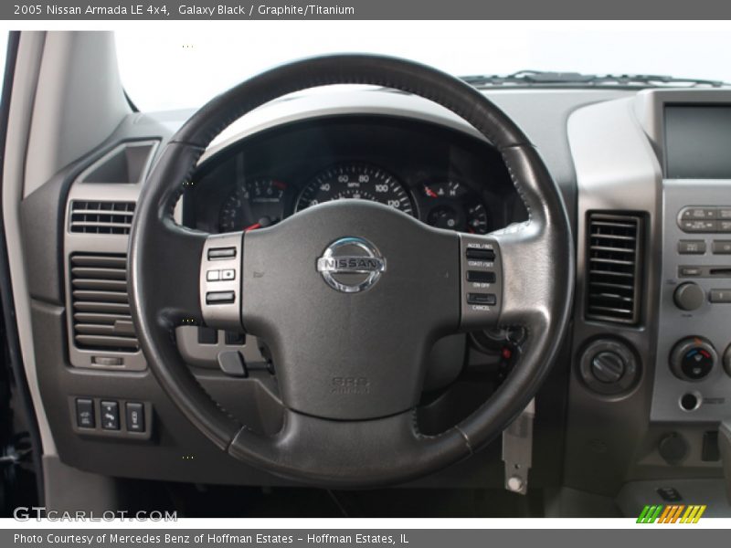 Galaxy Black / Graphite/Titanium 2005 Nissan Armada LE 4x4
