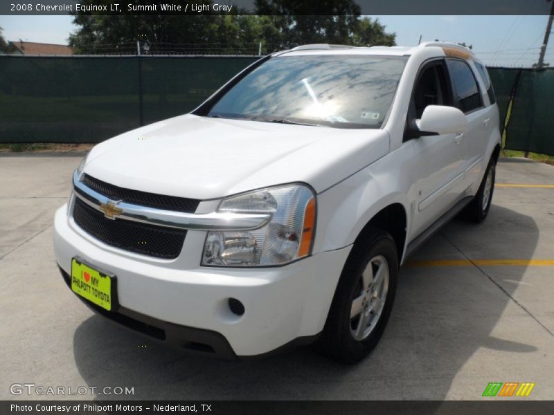 Summit White / Light Gray 2008 Chevrolet Equinox LT
