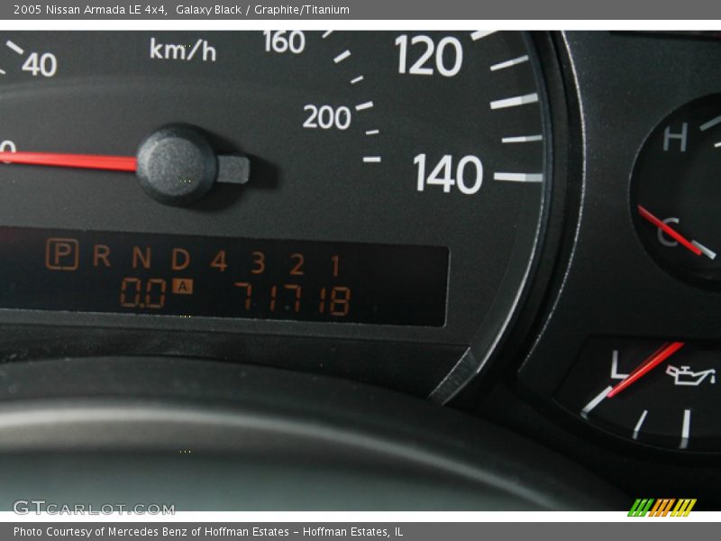 Galaxy Black / Graphite/Titanium 2005 Nissan Armada LE 4x4