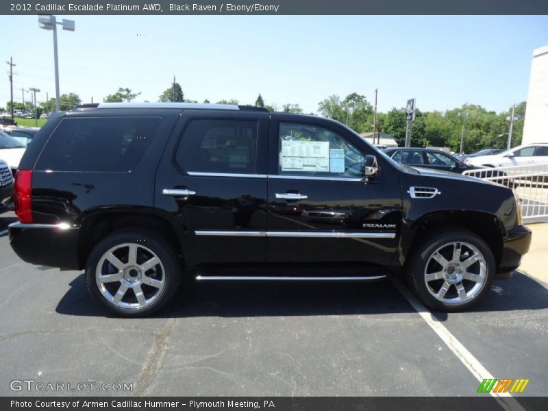 Black Raven / Ebony/Ebony 2012 Cadillac Escalade Platinum AWD