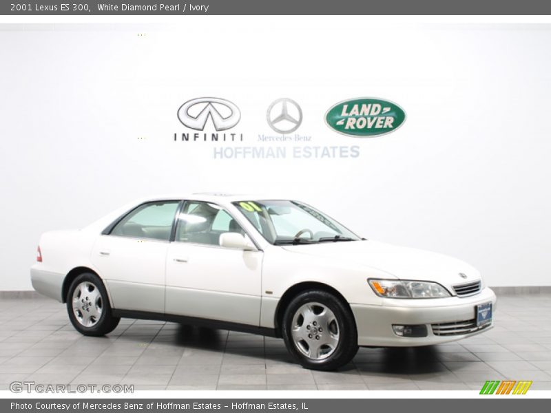 White Diamond Pearl / Ivory 2001 Lexus ES 300