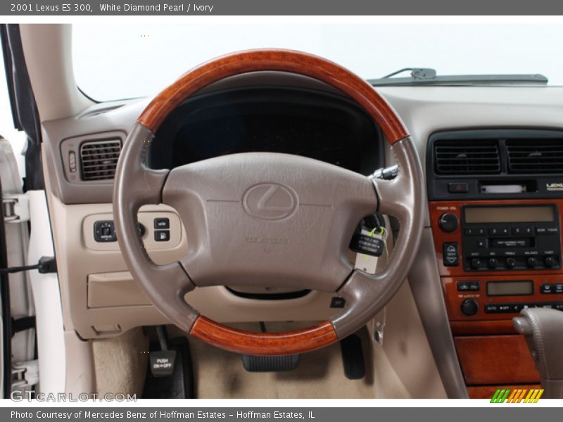 White Diamond Pearl / Ivory 2001 Lexus ES 300