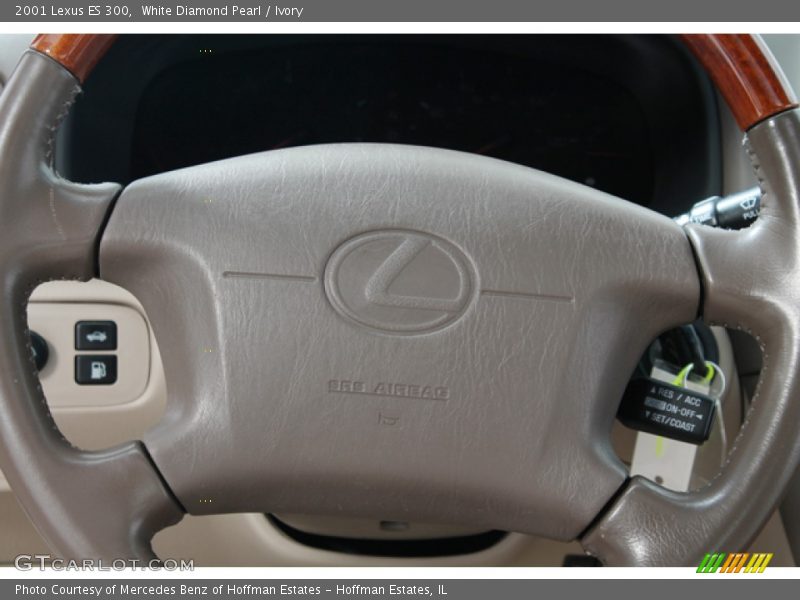 White Diamond Pearl / Ivory 2001 Lexus ES 300