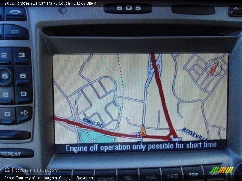 Navigation of 2008 911 Carrera 4S Coupe