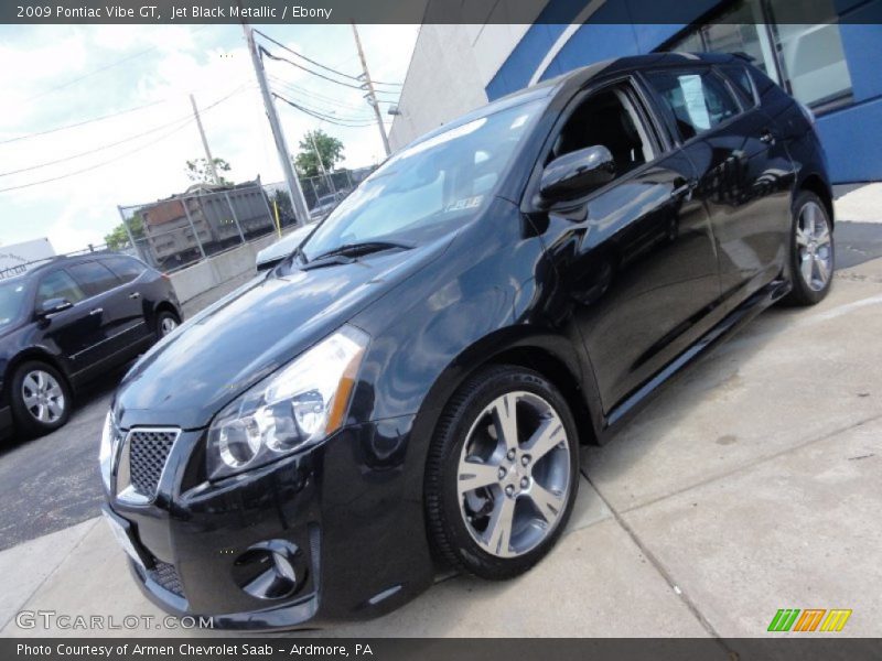 Jet Black Metallic / Ebony 2009 Pontiac Vibe GT