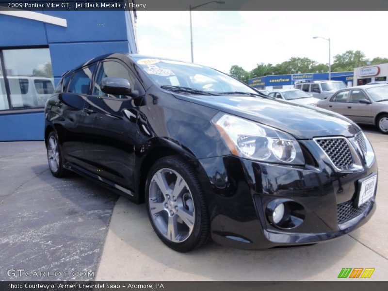Jet Black Metallic / Ebony 2009 Pontiac Vibe GT