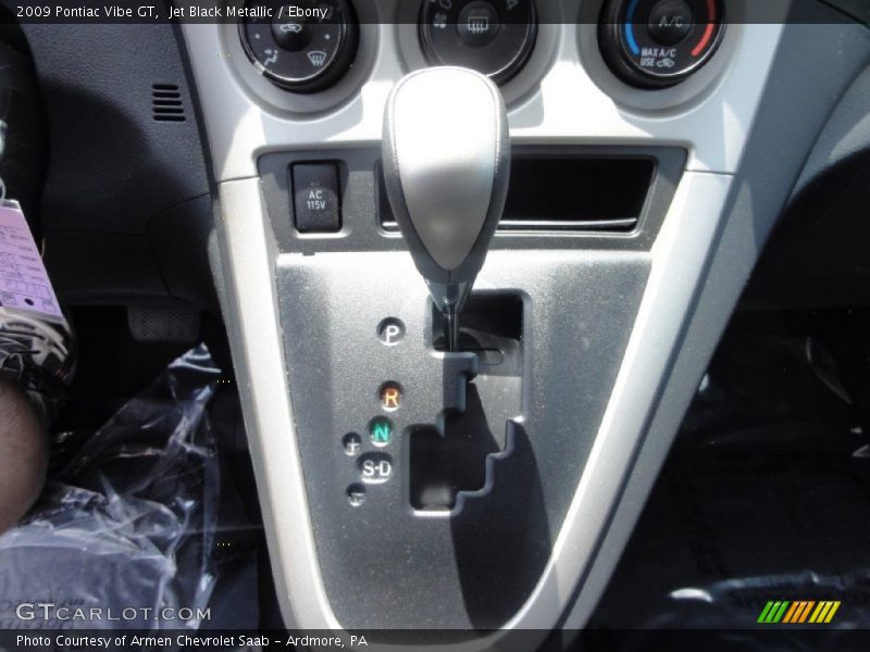 Jet Black Metallic / Ebony 2009 Pontiac Vibe GT