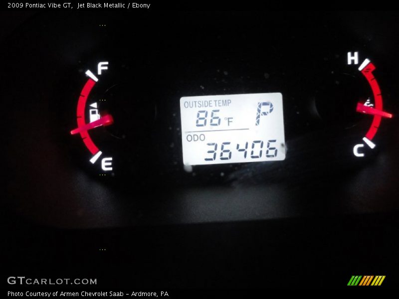 Jet Black Metallic / Ebony 2009 Pontiac Vibe GT
