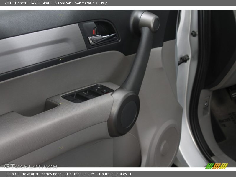Alabaster Silver Metallic / Gray 2011 Honda CR-V SE 4WD