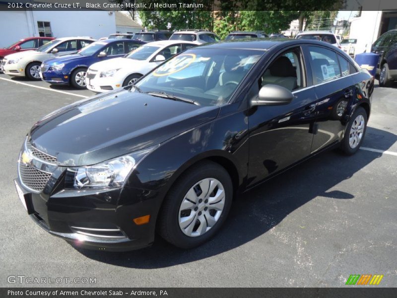 Black Granite Metallic / Medium Titanium 2012 Chevrolet Cruze LT