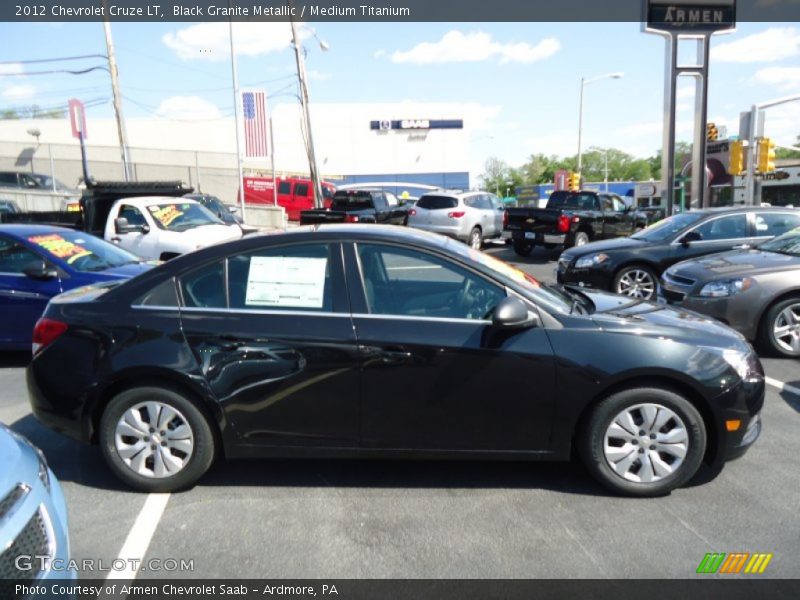 Black Granite Metallic / Medium Titanium 2012 Chevrolet Cruze LT